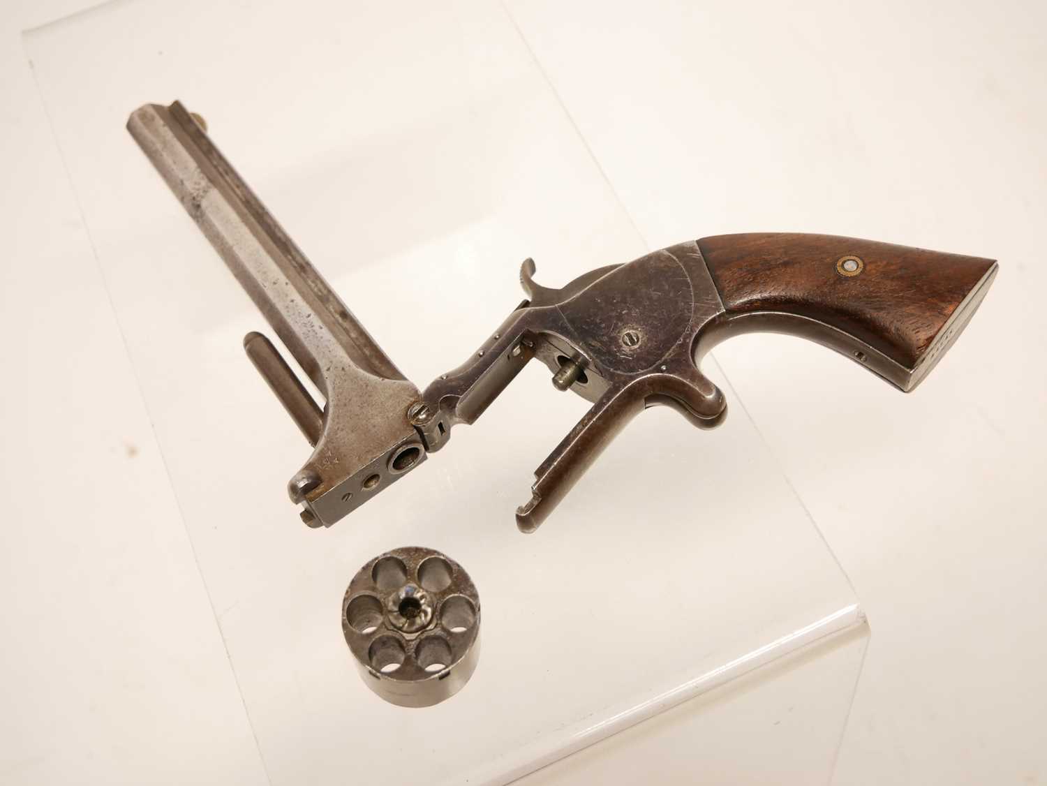 Smith and Wesson .32 rimfire No.2 Army revolver, - Image 8 of 10
