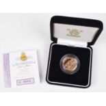 Queen Elizabeth II, Royal Mint, Twenty-Five Pounds, Jersey Gold Proof Coin, 2002, Golden Jubilee.