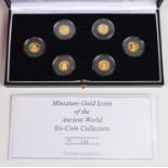 Royal Mint "Miniature Gold Icons of the Ancient World Six-Coin Collection".