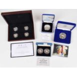 Large assortment of various silver proof coins and coin sets together and other modern collectables.
