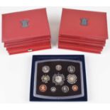 Eighteen Royal Mint Annual Proof Coin Sets (18).