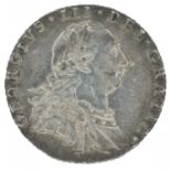 King George III, Sixpence, 1787, with semee of hearts.