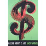 After Andy Warhol (American 1928-1987) "Making Money is Art"
