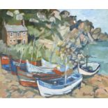 Joy Ravenscroft (British 20th/21st century) "Cove in Cornwall"