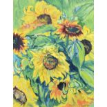 Sir Jacob Epstein (British 1880-1959) "Sunflowers"