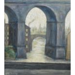 Arthur Delaney (British 1927-1987) "Viaducts, Stockport"