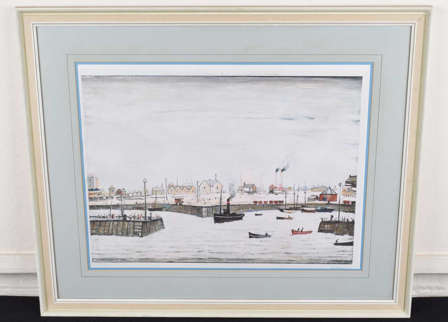 L.S. Lowry R.A. (British 1887-1976) "The Harbour" - Image 2 of 2