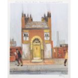 Harold Riley (British 1934-) "The Yellow Door"