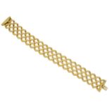 An 18ct gold bracelet by Chiampesan,