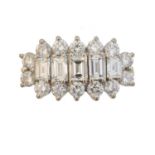 An 18ct gold diamond cluster ring by Cropp & Farr,