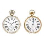 Two goliath pocket watches,