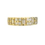 A diamond band ring,