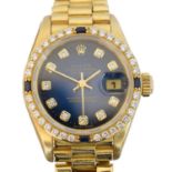 An 18ct gold Rolex Oyster Perpetual Datejust wristwatch,