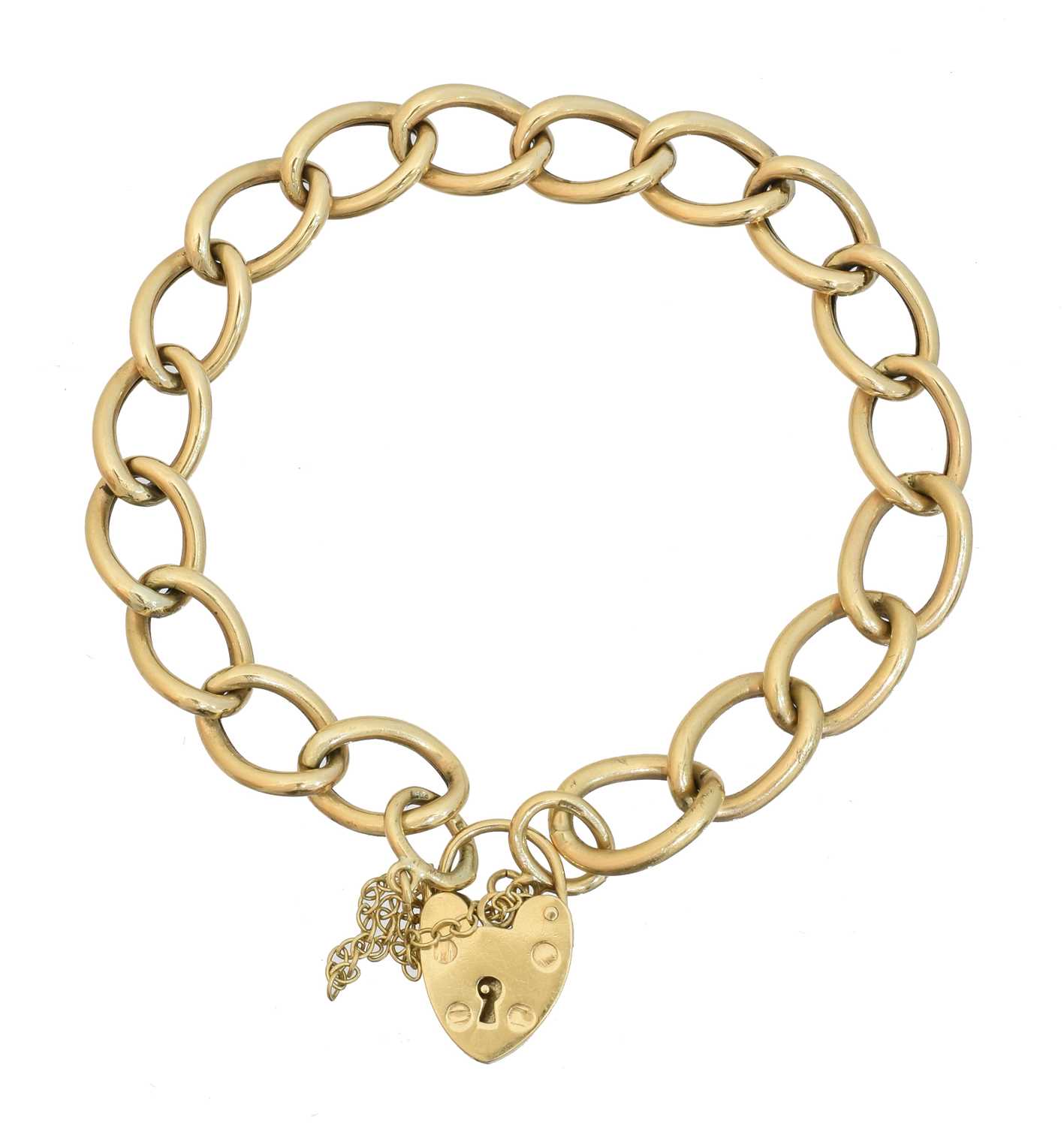 A 9ct gold bracelet,