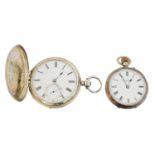 Two Victorian silver pocket watches,