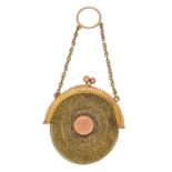 A 9ct gold coin purse,