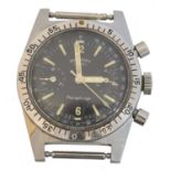 A 1960s stainless steel Rotary Aquaplunge chronograph wristwatch,