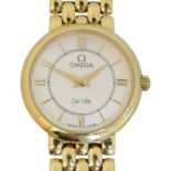An 18ct gold Omega De Ville quartz wristwatch,