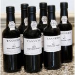 6 Half bottles Tanners Vintage Port