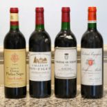 4 bottles mixed Lot Fine, mature and Classified Growth Claret