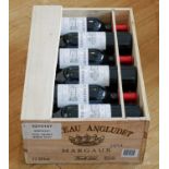 12 bottles in previously unopened OWC Chateau Angludet Cru Bourgeois Margaux 2014