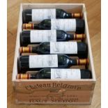 12 bottles in original wooden case Chateau Belgrave Grand Cru Classe Haut Medoc 1995