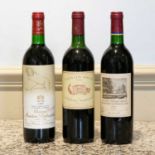 3 bottles Classic Collection of very fine Classified Claret including Mouton Rothschild