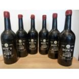 6 Bottles Dow’s Vintage Port 1963