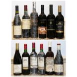 11 bottles Mixed Lot Good Red Drinking Wine plus 1 bottle Dessert Wine