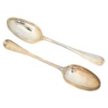 A pair of George III Scottish silver spoons,