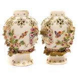 Pair of late 18th century Derby vases