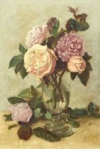 Follower of Henri-Théodore Fantin-Latour (French 1836-1904) Roses