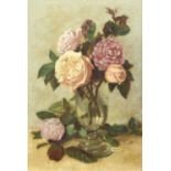 Follower of Henri-Théodore Fantin-Latour (French 1836-1904) Roses