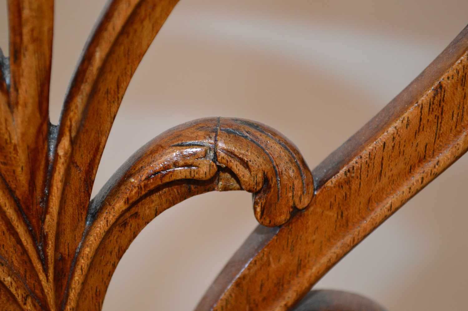 George III Chippendale style mahogany armchair - Image 3 of 6