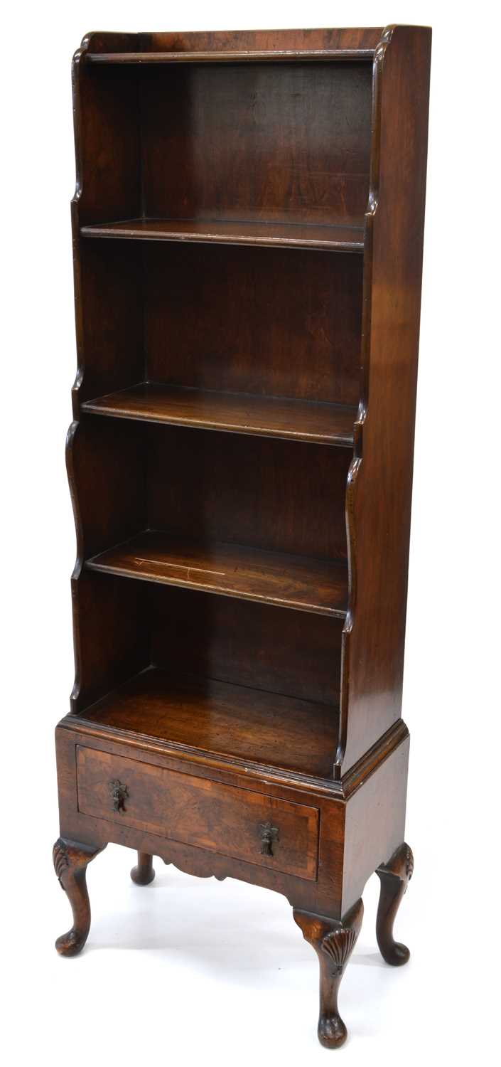 Early 20th Century Waterfall Bookcase