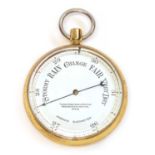 Thomas Armstrong & Brother pocket aneroid barometer