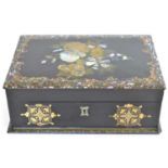 Victorian Papier Mache Sewing Box