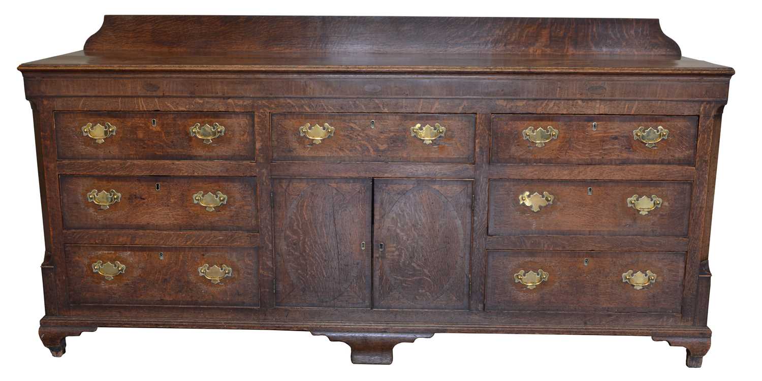 George III Oak Dresser Base