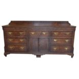 George III Oak Dresser Base