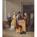 After William Mulready R.A. (British 1786-1863) "Choosing The Wedding Gown"