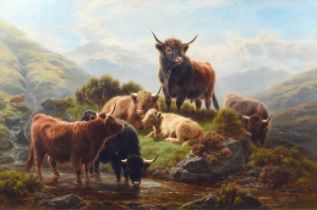 William Watson (British 1831-1921) "Up Glen Goil, West Highland"