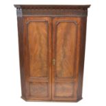 George III corner cupboard