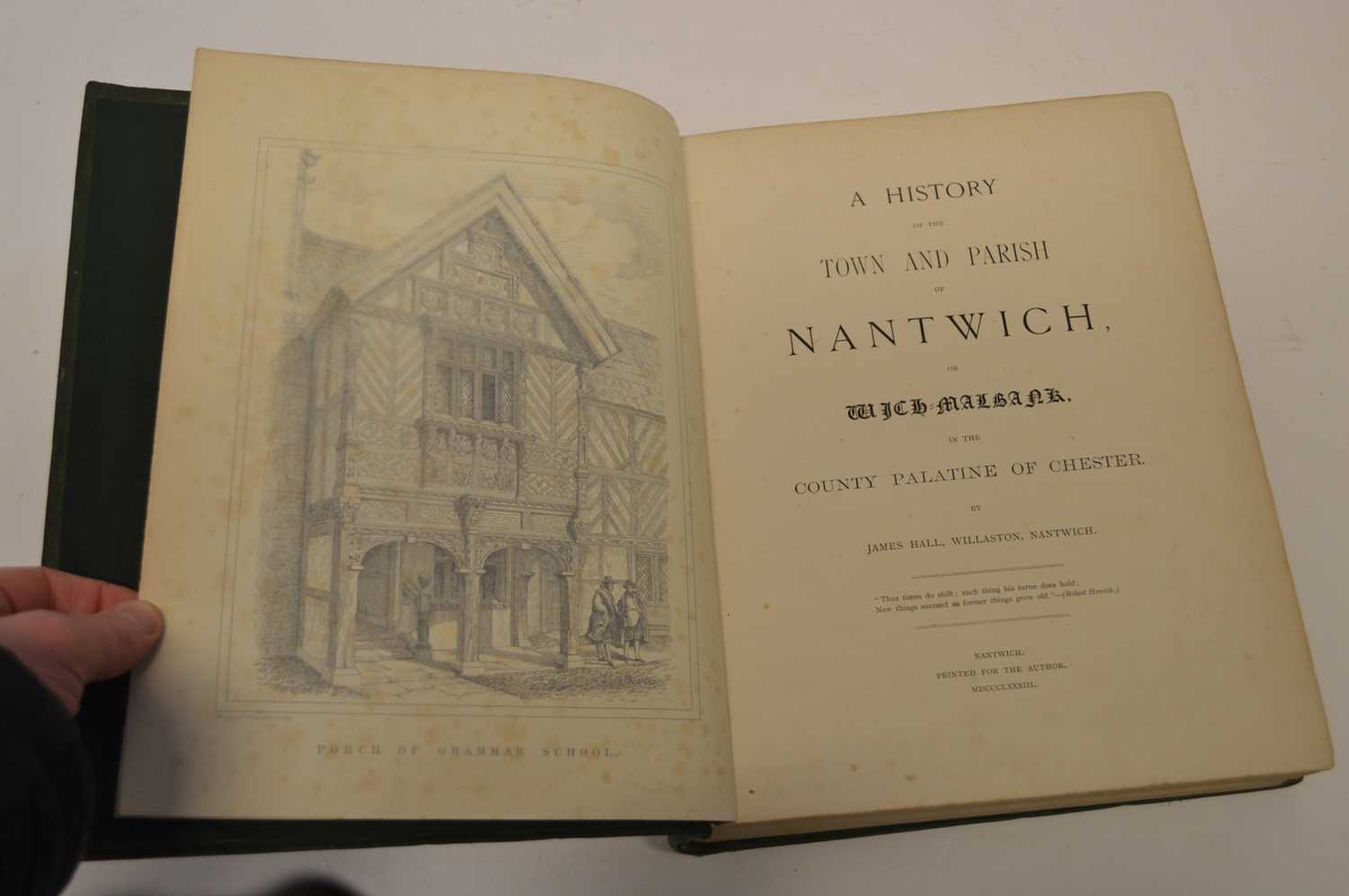 A History of the Town and Parish of Nantwich Hall (James) - Bild 2 aus 3