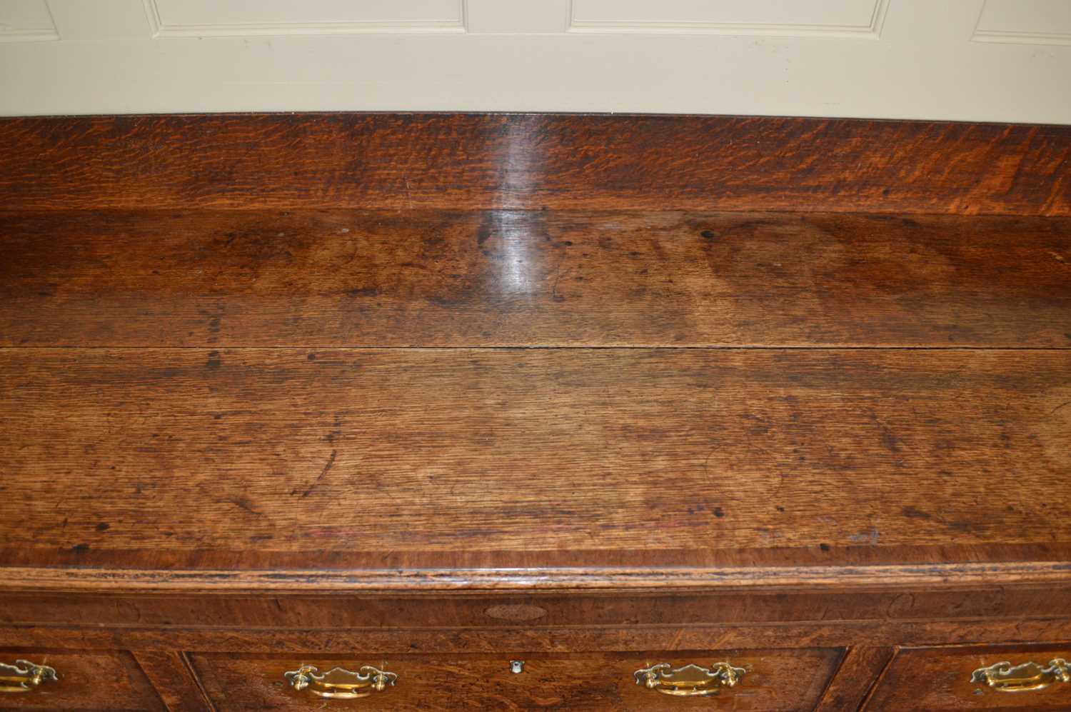 George III Oak Dresser Base - Image 3 of 13