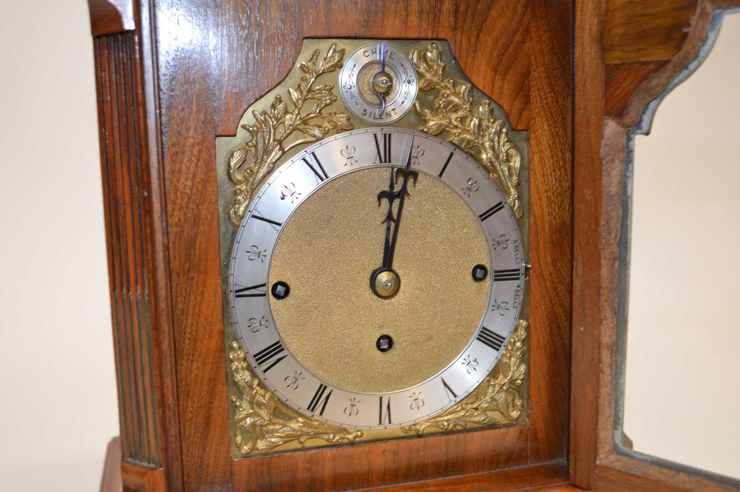 Triple Fusee Bracket Clock with 8 Bell Carrilon - Image 6 of 15