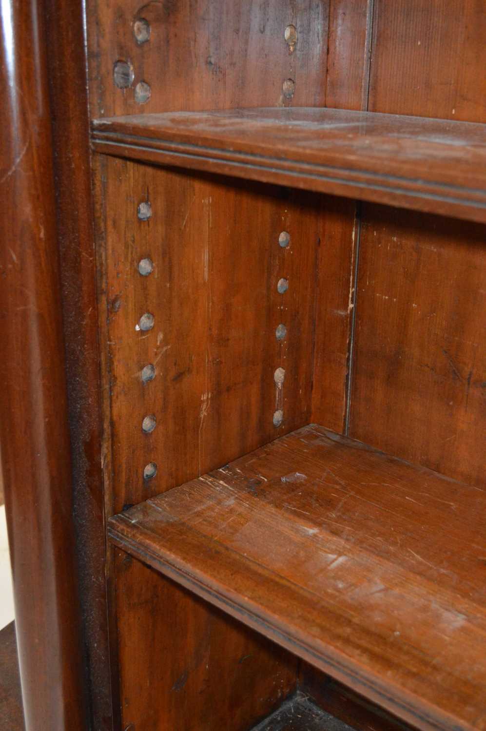 19th Century Empire Style Mahogany Open Bookcase - Image 5 of 7