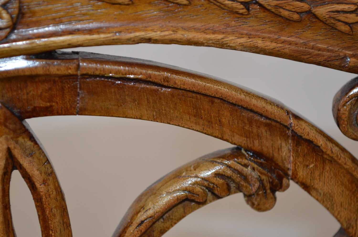 George III Chippendale style mahogany armchair - Image 5 of 6