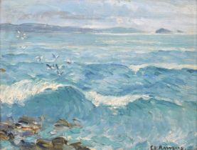 Ethel Louise Rawlins (British 1880-1940) Coastal scene