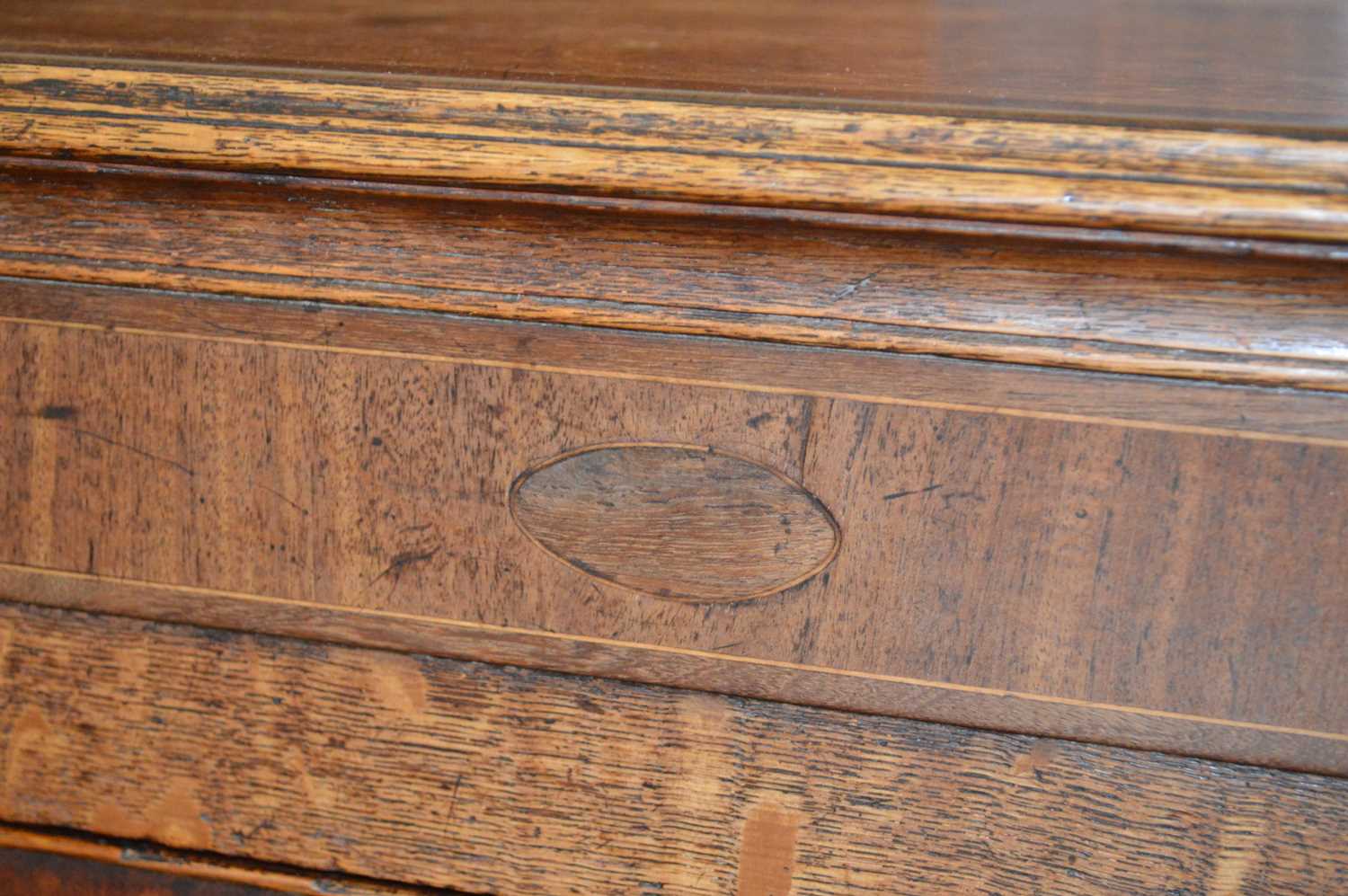 George III Oak Dresser Base - Image 7 of 13