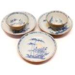 Chinese Nanking Cargo Shipwreck 1752 two teabowls and three saucers,